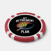 Mijn Pensioenplan Pickleball Speler Poker Chips (Enkel)