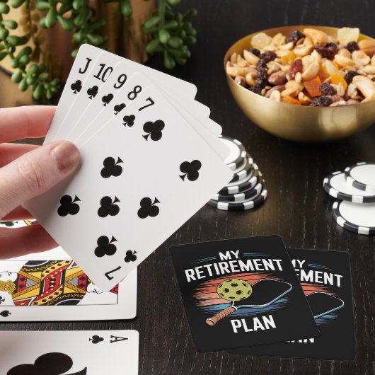 Mijn Pensioenplan Pickleball Speler Pokerkaarten (Insitu)