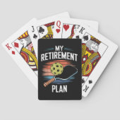 Mijn Pensioenplan Pickleball Speler Pokerkaarten (Achterkant)