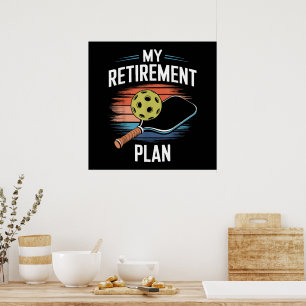 Mijn Pensioenplan Pickleball Speler Poster