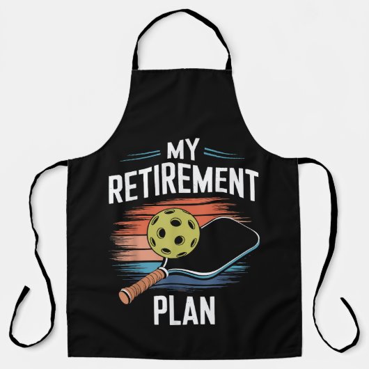 Mijn Pensioenplan Pickleball Speler Schort (Voorkant)