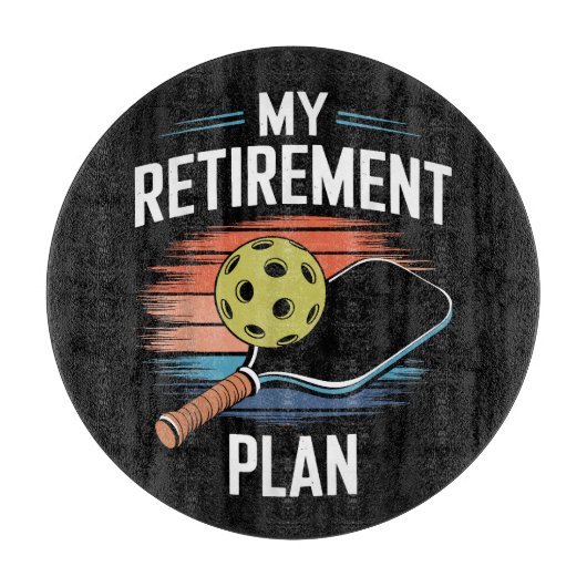 Mijn Pensioenplan Pickleball Speler Snijplank (Voorkant)