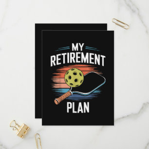 Mijn Pensioenplan Pickleball Speler Uitnodiging Briefkaart