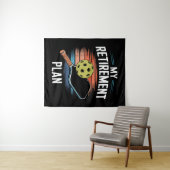 Mijn Pensioenplan Pickleball Speler Wandkleed (In Situ (horizontaal))