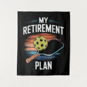 Mijn Pensioenplan Pickleball Speler Wandkleed (Voorkant)