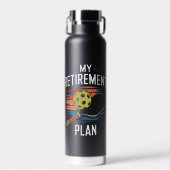 Mijn Pensioenplan Pickleball Speler Waterfles (Voorkant)