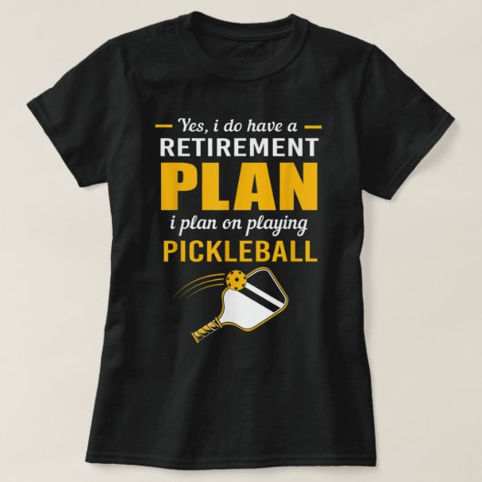 Mijn Pensioenplan Play Pickleball 107 T-shirt (Design voorkant)