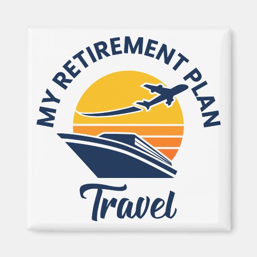 Mijn pensioenplan - Reizen Magneet (Voorkant)