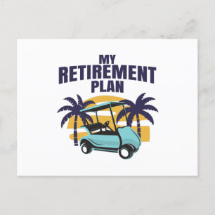 Mijn pensioenplan voor Golf Briefkaart