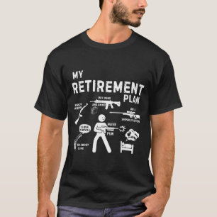 Mijn Pensioenplan Werkt Aan Kleuters Met Vuurwapen T-shirt