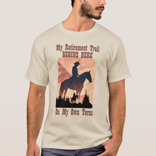 Mijn Pensioenreis Begint Hier T-shirt (Voorkant)