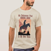 Mijn Pensioenspoor Begint Hier T-shirt (Voorkant)