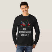 Mijn Pensioenvoertuig Funny Golf Cart T-shirt (Voorkant volledig)