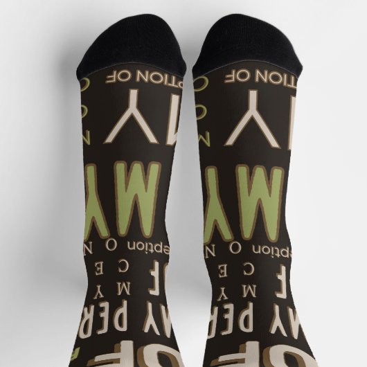 Mijn perceptie van u Tube Sokken Bruin/Groen (Top)