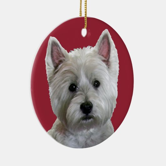 MIJN PERFECT WESTIE KERAMISCH ORNAMENT (Rechts)