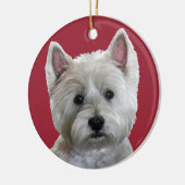 MIJN PERFECT WESTIE KERAMISCH ORNAMENT (Links)