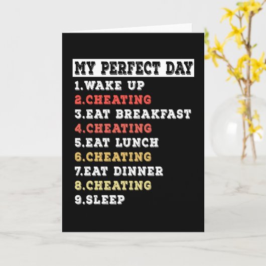 Mijn perfecte dag bedrog kaart (Gele Bloem)