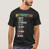 Mijn perfecte dag Funny Grilling T-shirt (Voorkant)