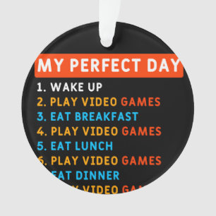 Mijn perfecte dag - games ornament