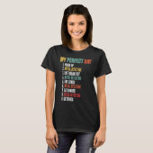 Mijn perfecte dag grappige metaal detecteren t-shirt (Voorkant volledig)