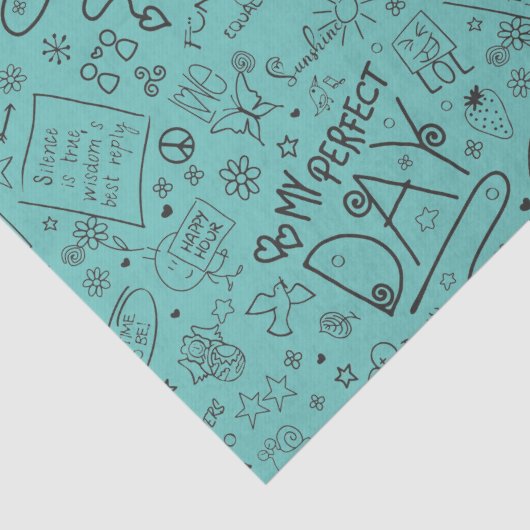 Mijn perfecte dag - Positief denken 2 Tissuepapier (Detail)