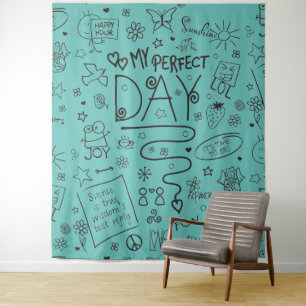 Mijn perfecte dag - Positief denken 2 Wandkleed