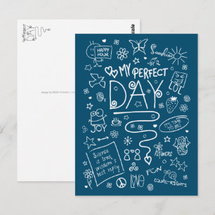 Mijn perfecte dag - Positief denken 2a Briefkaart