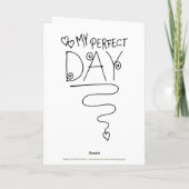 Mijn perfecte dag - Positief denken 2a Kaart (Achterkant)
