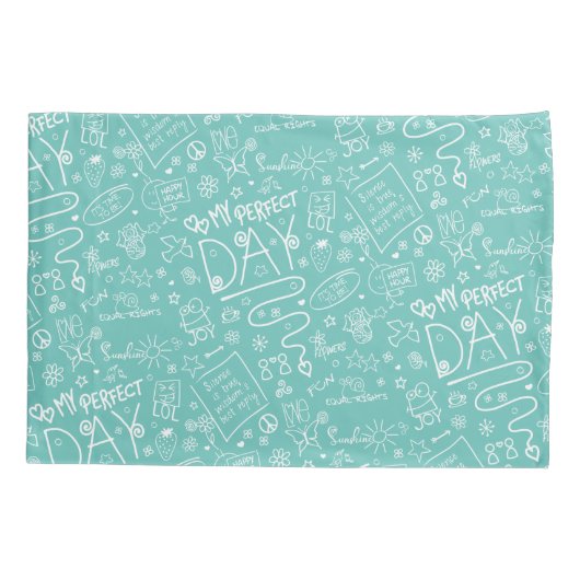 Mijn perfecte dag - Positief denken 2a Kussensloop (Achterkant)