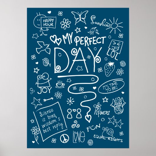 Mijn perfecte dag - Positief denken 2a Poster (Voorkant)
