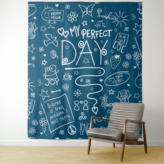Mijn perfecte dag - Positief denken 2a Wandkleed (In situ)