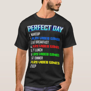 Mijn perfecte dag-spel videogames Grappig-koel gam T-shirt