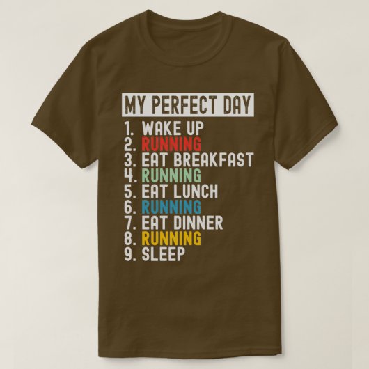 Mijn perfecte dag t-shirt (Design voorkant)