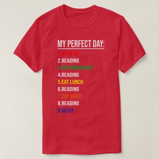 Mijn perfecte dag t-shirt (Design voorkant)