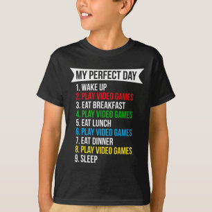 Mijn Perfecte Dag Videogames Grappig Cool Gamer T-shirt