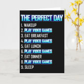 Mijn Perfecte Dag Videogames Spelen Grappig Cool G Kaart (Gele Bloem)