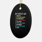 Mijn perfecte dag videospellen Funny Grandson Game Keramisch Ornament (Links)