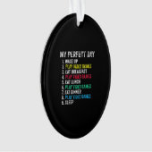 Mijn perfecte dag videospellen Funny Grandson Game Ornament (voorkant)