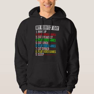 Mijn Perfecte Dag Videospellen Grappig Coole Gamer Hoodie