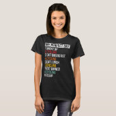 Mijn perfecte dag voor fiets & fietser t-shirt (Voorkant volledig)