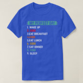 Mijn perfecte dag wake up code programmeren coderi t-shirt (Design voorkant)
