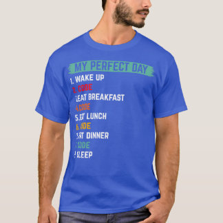 Mijn perfecte dag wake up code programmeren coderi t-shirt