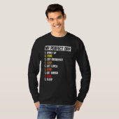 Mijn Perfecte Dag Wake Up Code Softwareontwikkelaa T-shirt (Voorkant volledig)