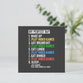 Mijn perfecte dag, wakker worden, videospelletjes  kaart (Staand voorkant)