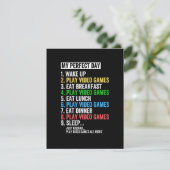 Mijn perfecte dag, wakker worden, videospelletjes  save the date (Staand voorkant)