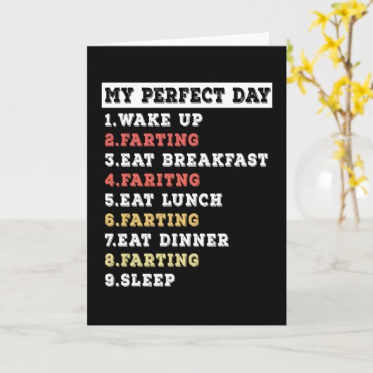 Mijn perfecte dagschilderij kaart (Gele Bloem)