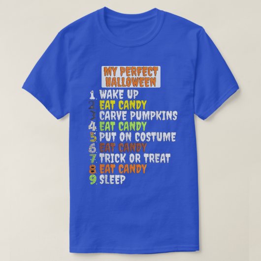 Mijn perfecte halloween Funny Skeleton Zombie Cool T-shirt (Design voorkant)