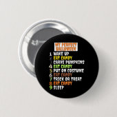 Mijn Perfecte Halloween Leuk Skelet Zombie Cool Pu Ronde Button 5,7 Cm (Voorkant /achterkant)