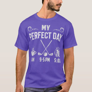 Mijn perfecte koffie speelt Golf Drink Beer Golfin T-shirt