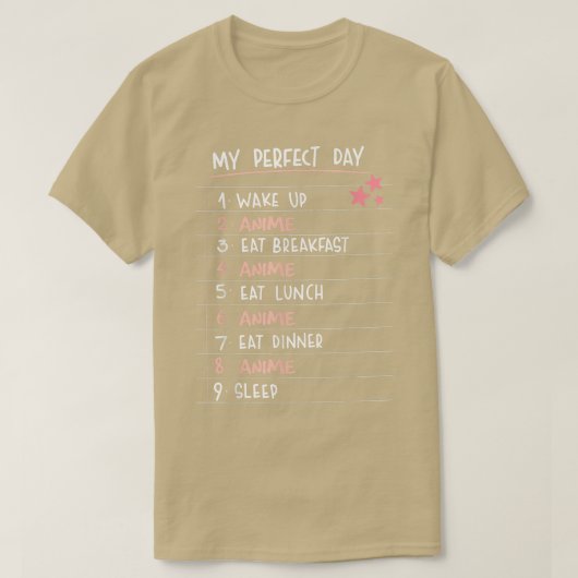 Mijn perfecte Shirt voor de dag van het animum Fun (Design voorkant)